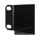 Półka stała do szafy RACK 19" 1U 400mm czarna Polska Szafa Rack