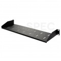 Półka stała do szafy RACK 19" 2U 220mm czarna