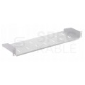 Półka stała do szafy RACK 19" 2U 220mm szara