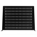 Półka stała do szafy RACK 19" 2U 350mm czarna Polska Szafa Rack