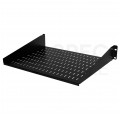 Półka stała do szafy RACK 19" 2U 350mm czarna Polska Szafa Rack