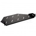 Półka stała narożna do szafy RACK 19" 1U 235mm czarna NEKU