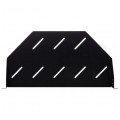 Półka stała narożna do szafy RACK 19" 1U 235mm czarna NEKU