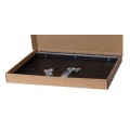 Półka wysuwana do szafy RACK 19" 1U 550mm z uchwytem czarna