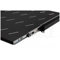Półka wysuwana do szafy RACK 19" 1U 550mm z uchwytem czarna