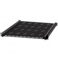 Półka wysuwana do szafy RACK 19" 1U 550mm z uchwytem czarna