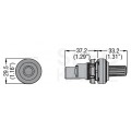 Potencjometr obrotowy Rezystor nastawny 10kOhm 1W (250V AC) fi:22mm IP69K LOVATO