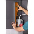 Poziomica aluminiowa 60cm (2 libelle) z wyświetlaczem LCD + laser krzyżowy pomarańczowa NEO 71-200