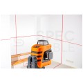 Poziomica laserowa laser krzyżowy 3D (czerwony 3x360°) 15m samopoziomujący NEO 75-103 w komplecie z etui i uchwytem magnetycznym