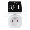 Programator czasowy wyłącznik cyfrowy TIMER z obracanym wyświetlaczem LCD do gniazda 230V GreenBlue GB610 E