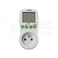 Programator czasowy wyłącznik cyfrowy TIMER z wyświetlaczem LCD do gniazda 230V GreenBlue GB107