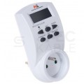 Programator czasowy wyłącznik cyfrowy TIMER z wyświetlaczem LCD do gniazda 230V Maclean MCE05