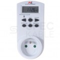 Programator czasowy wyłącznik cyfrowy TIMER z wyświetlaczem LCD do gniazda 230V Maclean MCE05