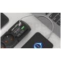 Przedłużacz elektryczny Listwa zasilająca antyprzepięciowa ACAR F4 na 4 gniazd [2P+Z] + ładowarka QC USB A+C z wyłącznikiem czarna 1,5m