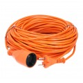 Przedłużacz ogrodowy OMY 2x1,0mm2 (wtyk / gniazdo) 230V 6A bez uziemienia pomarańczowy 40m