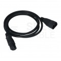 Przedłużacz serwerowy kabel zasilający (230V 10A) do komputerów, serwerów i zasilaczy UPS złącza IEC320 (C14) - IEC320 (C15) czarny 1,8m