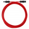 Przedłużacz solarny kabel 4mm2 ze złączami typu MC4 czerwony 15m