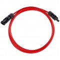 Przedłużacz solarny kabel 4mm2 ze złączami typu MC4 czerwony 1m