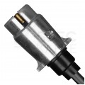 Przedłużacz spiralny QLY-s kabel do przyczepy zakończony metalowymi złączami 7-pin 12V (gniazdo / wtyk) 5m