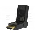 Przejście HDMI (wtyk / gniazdo) Adapter kątowy 360° regulowany