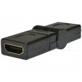 Przejście HDMI (wtyk / gniazdo) Adapter kątowy 360° regulowany