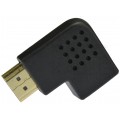 Przejście HDMI (wtyk / gniazdo) Adapter płaski kątowy 90° prawy
