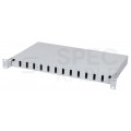 Przełącznica światłowodowa FO 12xSC duplex RACK 19" 1U wysuwana szara