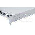 Przełącznica światłowodowa FO 12xSC duplex RACK 19" 1U wysuwana szara
