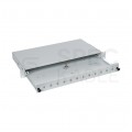Przełącznica światłowodowa FO 12xSC simplex RACK 19" 1U wysuwalna czarna PFOT