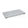 Przełącznica światłowodowa FO 12xSC simplex RACK 19" 1U wysuwalna szara PFOT