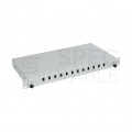 Przełącznica światłowodowa FO 12xSC simplex RACK 19" 1U wysuwalna teleskopowa szara PFOT