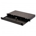 Przełącznica światłowodowa FO 24xSC duplex RACK 19" 1U wysuwana czarna