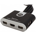 Przełącznik KVM 2-portowy Switch 2x (wtyki 2xUSB + HDMI + 2xAudio [mini Jack 3,5mm]) / gniazda 2xUSB + HDMI + 2xAudio [mini Jack 3,5mm] czarny 1,2m ATEN CS692
