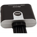 Przełącznik KVM 2-portowy Switch 2x (wtyki 2xUSB + HDMI + 2xAudio [mini Jack 3,5mm]) / gniazda 2xUSB + HDMI + 2xAudio [mini Jack 3,5mm] czarny 1,2m ATEN CS692