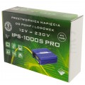 Przetwornica napięcia 12V / 230V czysty SINUS 550/1000W + tryb Eco i pilot sterujący AZO Digital IPS-1000S PRO ECO MODE