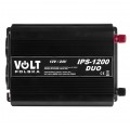 Przetwornica napięcia 12V/24V / 230V samochodowa SINUS modyfikowany 600/1200W + gniazdo USB VOLT IPS-1200 DUO