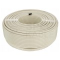 Przewód antenowy 75ohm RG6 0,85/4,65/6,6 Cu biały
