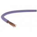 Przewód instalacyjny H05V-K / LgY 0,5 500V fioletowy linka giętka Elektrokabel