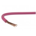 Przewód instalacyjny H07V-K / LgY 1,5 750V różowy linka giętka Elektrokabel