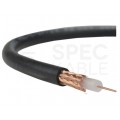 Przewód koncentryczny do kamer 75ohm YWL75 0,6/3,7/5,5 czarny linka Technokabel