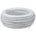Przewód prądowy H03VV-F / OMY 300V 2x0,5 biały linka Elektrokabel