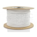 Przewód prądowy H03VV-F / OMY 300V 2x0,75 kabel w oplocie biały linka