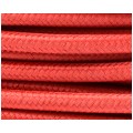 Przewód prądowy H03VV-F / OMY 300V 2x0,75 kabel w oplocie czerwony linka