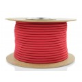 Przewód prądowy H03VV-F / OMY 300V 2x0,75 kabel w oplocie czerwony linka