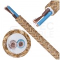 Przewód prądowy H03VV-F / OMY 300V 2x0,75 kabel w oplocie jutowym linka
