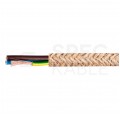 Przewód prądowy H03VV-F / OMY 300V 3x0,75 kabel w oplocie jutowym linka