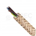 Przewód prądowy H03VV-F / OMY 300V 3x0,75 kabel w oplocie jutowym linka