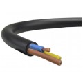 Przewód prądowy H03VV-F / OMY 300V 3x1 czarny linka Elektrokabel