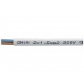 Przewód prądowy H03VVH2-F / OMYp 300V 2x1,5 płaski biały linka Mercor