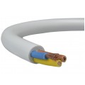 Przewód prądowy H05VV-F / OWY 500V 3x1 warsztatowy biały linka Elektrokabel
